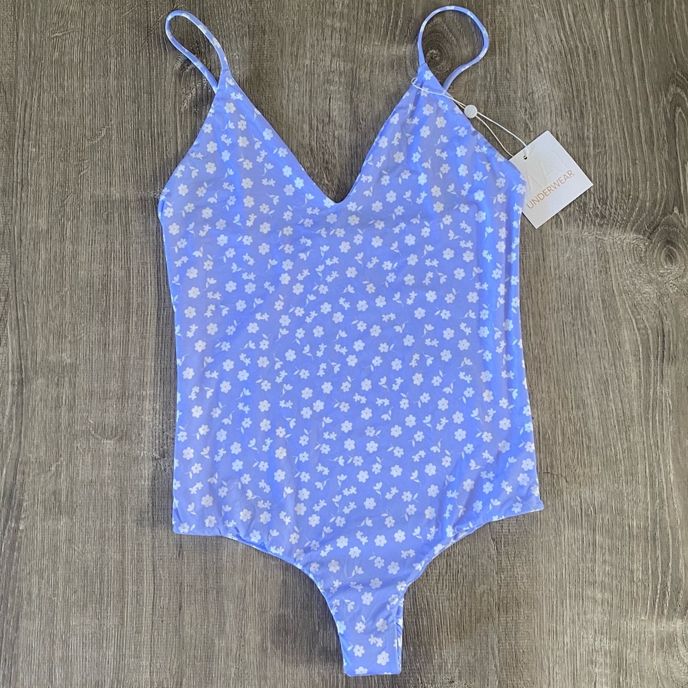 MAI Underwear Everyday Bodysuit in Lavender Flora